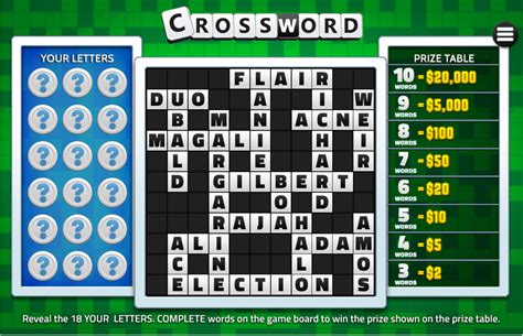 18c gambling game crossword.
